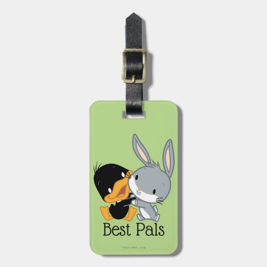 Chibi DAFFY DUCK™ EN BUGS BUNNY™ Bagagelabel (Voorkant verticaal)