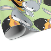 Chibi DAFFY DUCK™ EN BUGS BUNNY™ Cadeaupapier (Rol Hoek)