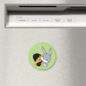 Chibi DAFFY DUCK™ EN BUGS BUNNY™ Magneet (Insitu (Vaatwasser))