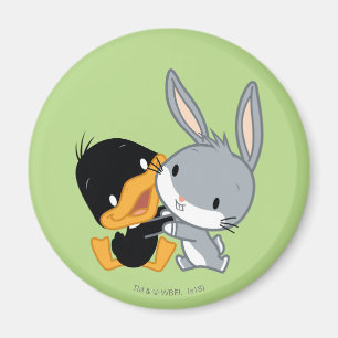 Chibi DAFFY DUCK™ EN BUGS BUNNY™ Magneet