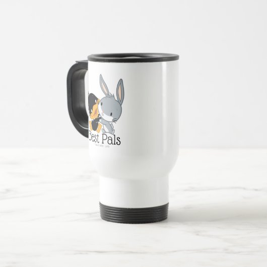 Chibi DAFFY DUCK™ EN BUGS BUNNY™ Reisbeker (Voorkant links)