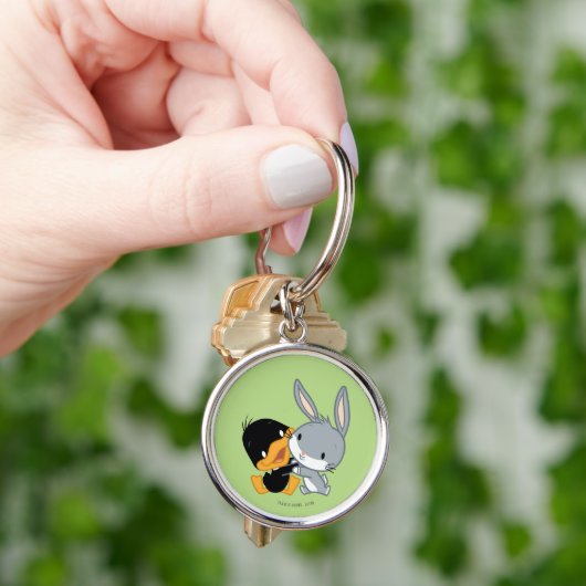 Chibi DAFFY DUCK™ EN BUGS BUNNY™ Sleutelhanger (Hand)