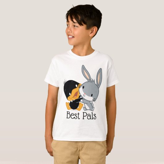 Chibi DAFFY DUCK™ EN BUGS BUNNY™ T-shirt (Voorkant volledig)