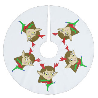 chibi dansend rendier meisje kerstboom rok