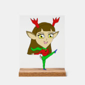 chibi-danseres rendiermeisje acryl bord (Voorkant)