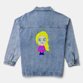 chibi denim jacket (Achterkant)