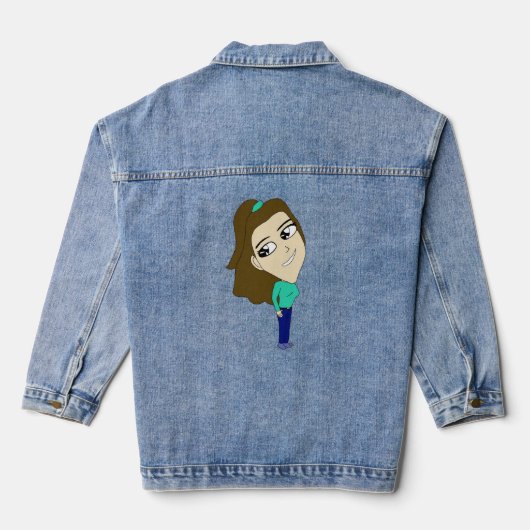 chibi denim jacket (Achterkant)