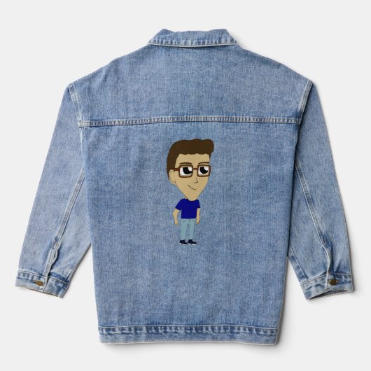 chibi denim jacket (Achterkant)