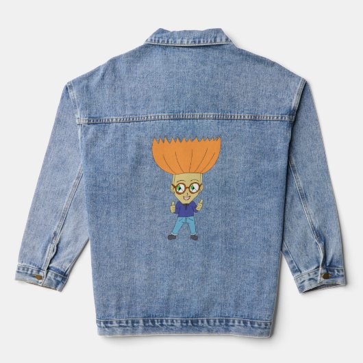chibi denim jacket (Achterkant)