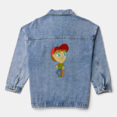 chibi denim jacket (Achterkant)