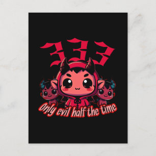 Chibi Devil - 333 Alleen kwaad de helft van de tij Briefkaart