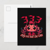 Chibi Devil - 333 Alleen kwaad de helft van de tij Briefkaart (Voorkant / Achterkant)