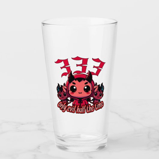 Chibi Devil - 333 Alleen kwaad de helft van de tij Glas (Voorkant)