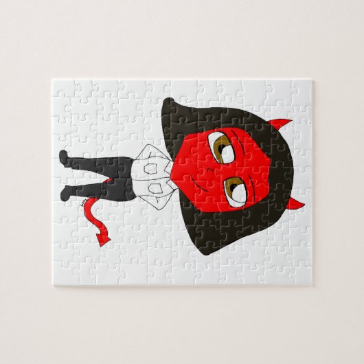 chibi devil girl legpuzzel (Horizontaal)