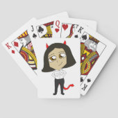 chibi devil girl pokerkaarten (Achterkant)