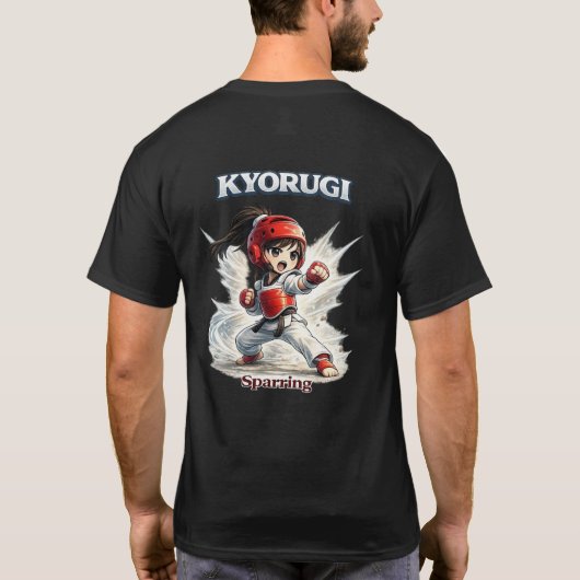 Chibi Dojo Kyorugi Sparring   T-shirt (Achterkant)