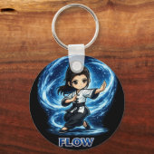 Chibi Dojo Meesterschap Flow Sleutelhanger (Achterkant)
