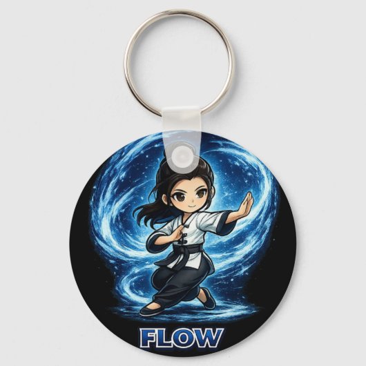 Chibi Dojo Meesterschap Flow Sleutelhanger (Achterkant)