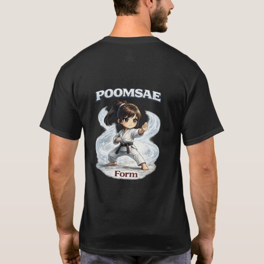 Chibi Dojo Poomsae Vorm T-shirt (Achterkant)