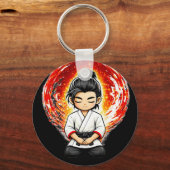 Chibi Dojo Uithoudingsvermogen Heldere Geest Sleut Sleutelhanger (Achterkant)