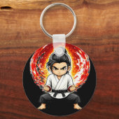 Chibi Dojo Uithoudingsvermogen Heldere Geest Sleut Sleutelhanger (Voorkant)