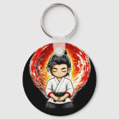 Chibi Dojo Uithoudingsvermogen Heldere Geest Sleut Sleutelhanger (Achterkant)