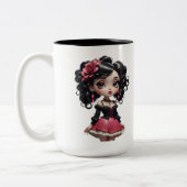 Chibi Doll 01 Tweekleurige Koffiemok (Links)