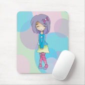 Chibi Dot Girl Muismat (Met muis)