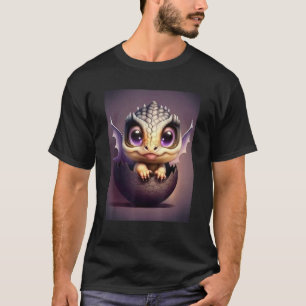 Chibi Dragon Baby dat van een drakeneieren Magi T-shirt