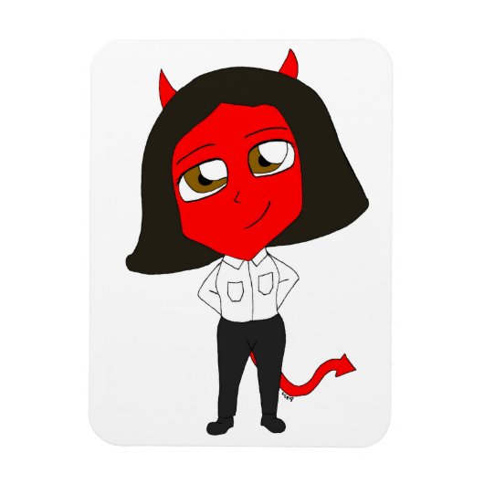 chibi-duivel magneet (Verticaal)