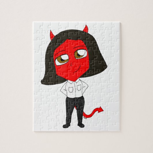 chibi duivel meisje legpuzzel (Verticaal)