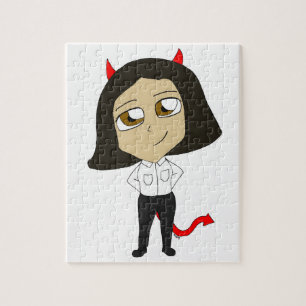 chibi duivel meisje legpuzzel