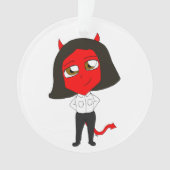 chibi-duivel ornament (voorkant)