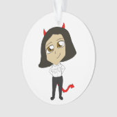 chibi-duivel ornament (voorkant)