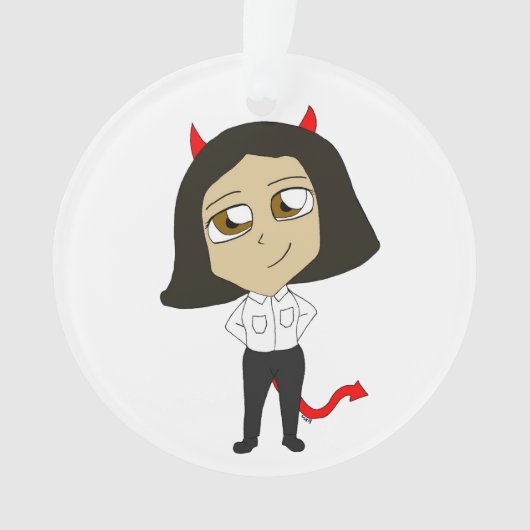 chibi-duivel ornament (voorkant)