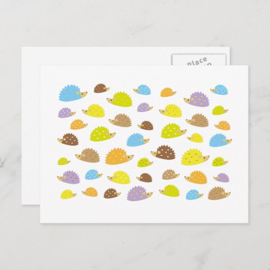 chibi egel briefkaart (Voorkant / Achterkant)