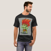 Chibi Elektrisch Jungle Beest | Schattige Wilde St T-shirt (Voorkant volledig)