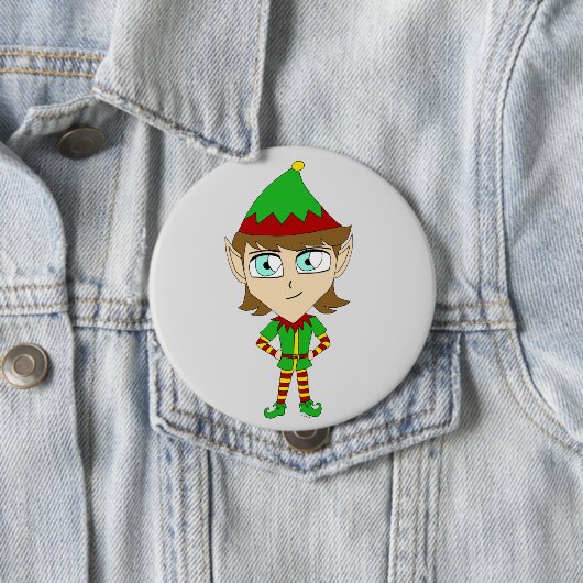 chibi elf-knop ronde button 4,0 cm (In situ)