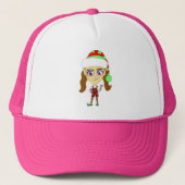 chibi elf trucker pet (Voorkant)