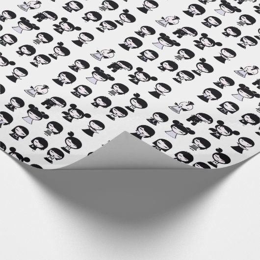Chibi Emo Gothic Cadeaupapier (Hoek)
