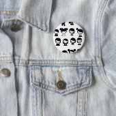 Chibi Emo Gothic Ronde Button 5,7 Cm (In situ)