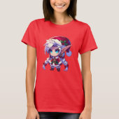 Chibi Fantasy Christmas Elf T-shirt (Voorkant)