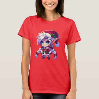 Chibi Fantasy Christmas Elf T-shirt
