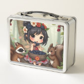 Chibi Fee Eet Zwartenbessen met Bosvrienden (Achterkant)