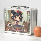 Chibi Fee Eet Zwartenbessen met Bosvrienden (In situ)