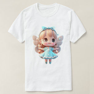 Chibi Fee T-shirt Mooie Anime-Style Grafische T-sh