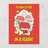 Chibi Flash - Ik zou naar je toe lopen in een Flas Feestdagenkaart (Voorkant)