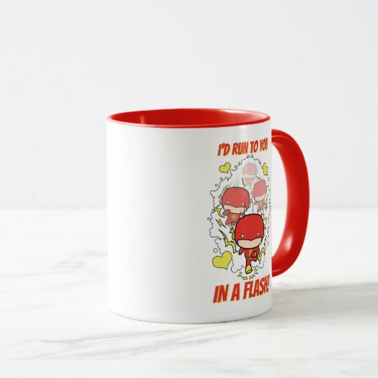 Chibi Flash - ik zou naar je toe lopen in een Flas Mok (Voorkant rechts)