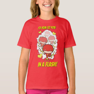 Chibi Flash - ik zou naar je toe lopen in een Flas T-shirt