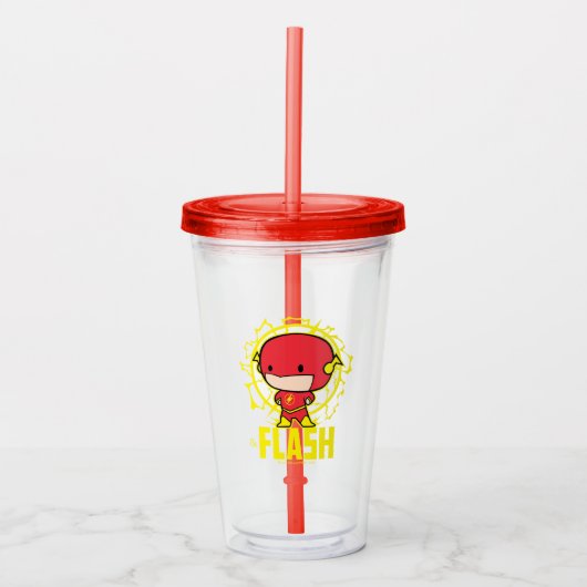 Chibi Flash met elektriciteit Acryl Drinkbeker (Voorkant)